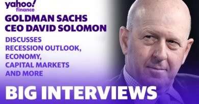 Goldman Sachs CEO on the possibility of a recession and concern about the path for the Fed