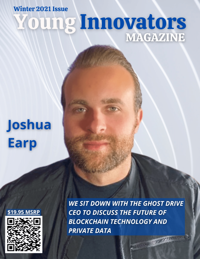 Joshua Earp On Cover Of Young Innovators Magazine Summer 2022 Edition