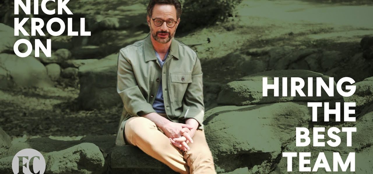Nick Kroll sits on a rock and talks about leadership | Fast Company