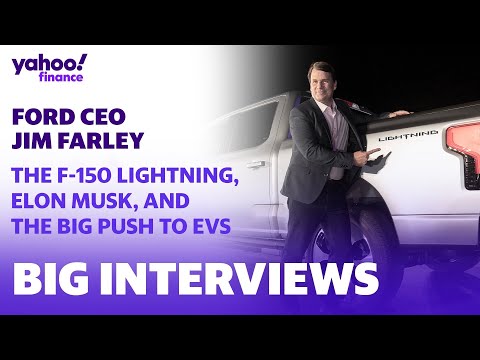 Ford CEO on competing in the EV space: ‘Tesla’s way in front and I think we can catch them.’